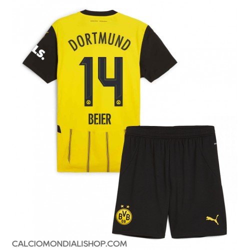 Maglie da calcio Borussia Dortmund Maximilian Beier #14 Prima Maglia Bambino 2024-25 Manica Corta (+ Pantaloni corti)